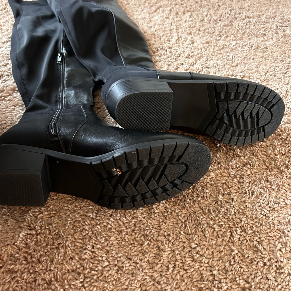 Black over the knee riding boot - Picture 3 of 3